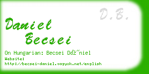 daniel becsei business card